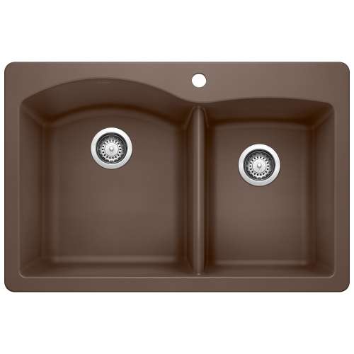 KA-440213 Diamond 1-3/4 Bowl Dual Mount Sink Kit in Caf