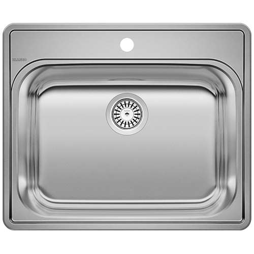 KF-441078 22-in X 25-in Essential Laundry Sink with Pull-Down Faucet and Strainer in Stainless Steel