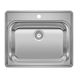 Essential 25" Single Bowl Drop-In Stainless Steel Laundry Sink - 1 Hole, 441078