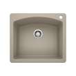 KA-441280 Diamond Single Bowl Dual Mount Sink Kit in Truffle