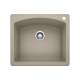 Diamond SILGRANIT 25" Single Bowl Dual Mount Kitchen Sink - Truffle, 441280