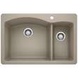 KA-441282 Diamond 1-1/2 Bowl Dual Mount Sink Kit in Truffle