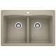 KA-441285 Diamond Equal Double Dual Mount Sink Kit in Truffle