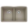 KA-441286 Diamond Equal Double Bowl Sink Kit in Truffle