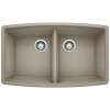 KA-441290 Performa Equal Double Bowl Sink Kit in Truffle