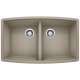 KA-441290 Performa Equal Double Bowl Sink Kit in Truffle
