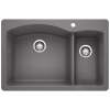 KA-441464 Diamond 1-1/2 Bowl Dual Mount Sink Kit in Cinder