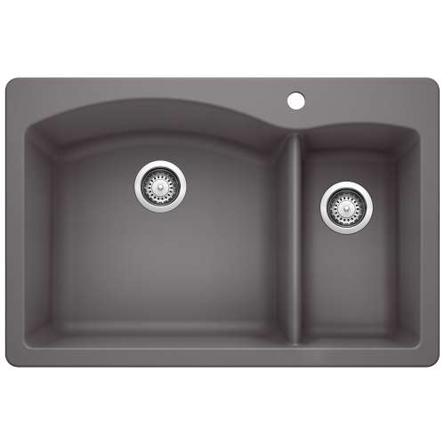 KA-441464 Diamond 1-1/2 Bowl Dual Mount Sink Kit in Cinder