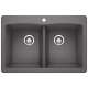 KA-441466 Diamond Equal Double Dual Mount Sink Kit in Cinder