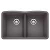 KA-441470 Diamond Equal Double Bowl Sink Kit in Cinder