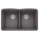 KA-441470 Diamond Equal Double Bowl Sink Kit in Cinder