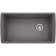 Diamond SILGRANIT 33" Super Single Undermount Kitchen Sink - Cinder, 441764