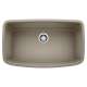 Valea SILGRANIT 32" Super Single Undermount Kitchen Sink - Truffle, 441772