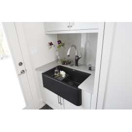 KF-442031-M Artona Blanco KF-442031 Artona Pull-Down Kitchen Faucet with Soap Dispenser in Anthracite/Stainless