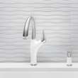 Artona Pull-Down Dual-Spray Kitchen Faucet - PVD Steel/White, 442036