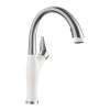 Artona Pull-Down Dual-Spray Kitchen Faucet - PVD Steel/White, 442036