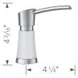 Artona Soap Dispenser - PVD Steel/White, 442054