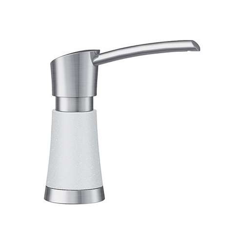 Artona Soap Dispenser - PVD Steel/White, 442054