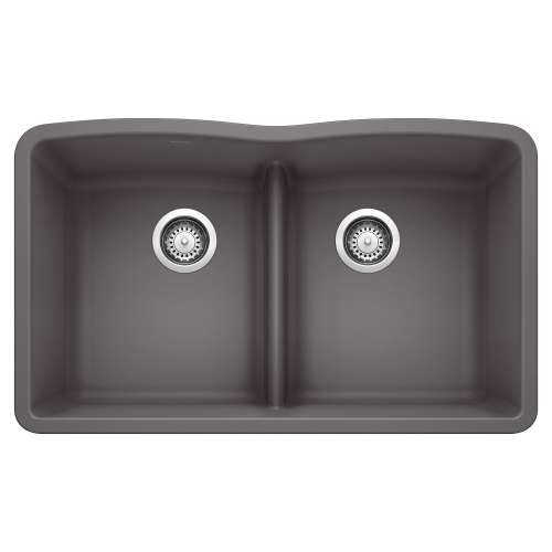 KA-442071 Diamond Equal Double Low Divide Sink Kit in Cinder