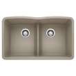 KA-442072 Diamond Equal Double Low Divide Sink Kit in Truffle