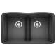 KA-442075 Diamond Equal Double Low Divide Sink Kit in Anthracite