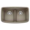 KA-442197 Valea Equal Double Low Divide Sink Kit in Truffle
