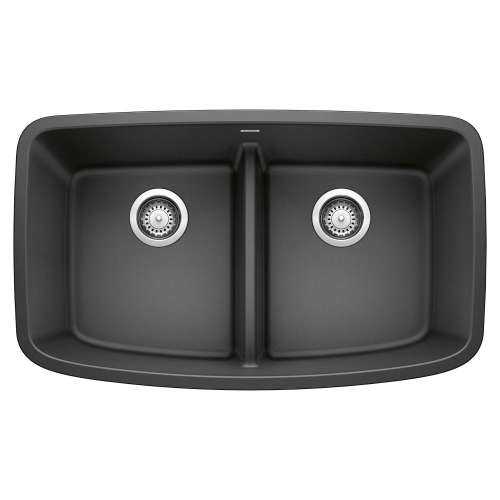 KA-442200 Valea Equal Double Low Divide Sink Kit in Anthracite