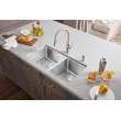 KF-442500-M Empressa Blanco KF-442500 Empressa Pull-Down Kitchen Faucet with Soap Dispenser in Stainless