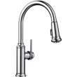 KF-442501 Empressa Pull-Down Kitchen Faucet with Soap Dispenser in Polished Chrome