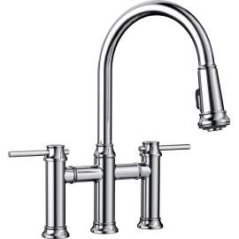 Pull Down Kitchen Bridge Faucet 1.5 gpm