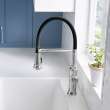 Empressa Semi-Pro Pull-Down Dual-Spray Kitchen Faucet - PVD Steel, 442509