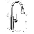 Empressa Pull-Down Bar Faucet - Chrome, 442512
