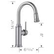 Empressa Pull-Down Bar Faucet - PVD Steel, 442513
