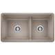 KA-442522 Precis Reversible 1-3/4 Low Divide Sink Kit in Truffle