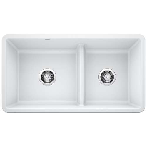 KA-442524 Precis Reversible 1-3/4 Low Divide Sink Kit in White