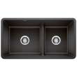 KA-442525 Precis Reversible 1-3/4 Low Divide Sink Kit in Anthracite