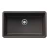 Precis SILGRANIT 30" Single Bowl Undermount Kitchen Sink - Cinder, 442530
