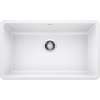 Precis/Artona KF-442533 Single Sink Kit with Pull-Down Faucet and Strainer in White