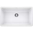 Precis/Artona KF-442533 Single Sink Kit with Pull-Down Faucet and Strainer in White