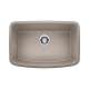 Valea SILGRANIT 27" Single Bowl Undermount Kitchen Sink - Truffle, 442549