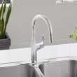 Rivana High-Arc Pull-Down Dual-Spray Kitchen Faucet - PVD Steel, 442678