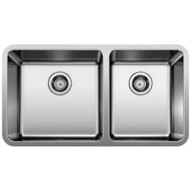 Formera 33" 60/40 Double Bowl Undermount Stainless Steel Kitchen Sink, 442769