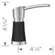 Artona Soap Dispenser - PVD Steel/Coal Black, 442902