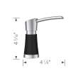 442902-M Blanco 442902 Artona Soap Dispenser in Coal Black/Stainless