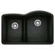 KA-442911 Diamond 1-3/4 Low Divide Reverse Sink Kit in Coal Black