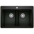 KA-442912 Diamond Equal Double Dual Mount Sink Kit in Coal Black