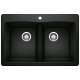 KA-442912 Diamond Equal Double Dual Mount Sink Kit in Coal Black