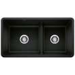 KA-442925 Precis Reversible 1-3/4 Low Divide Sink Kit in Coal Black