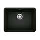 Precis SILGRANIT 24" Single Bowl Undermount Kitchen Sink - Coal Black, 442928