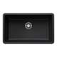 Precis SILGRANIT 30" Single Bowl Undermount Kitchen Sink - Coal Black, 442931